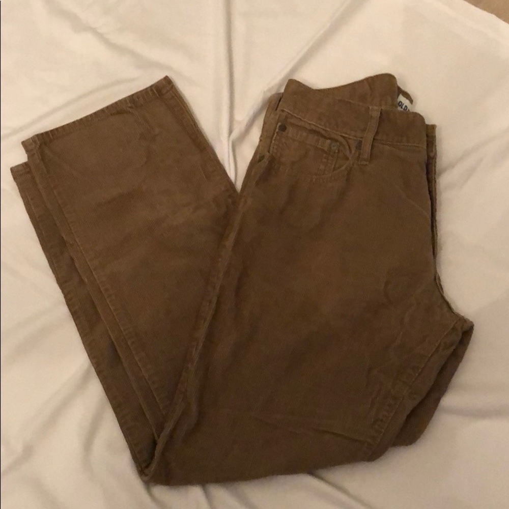 Old navy corduroy tan pants size 32/20